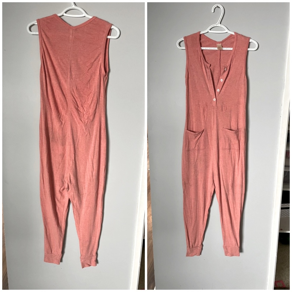 Smash + Tess pink tank top romper